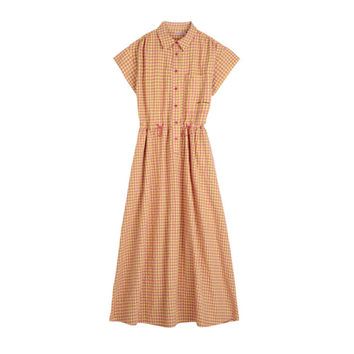 Pink and Yellow Vichy Shirt Dress