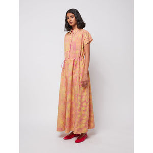 Pink and Yellow Vichy Shirt Dress