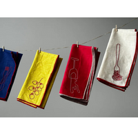 Linen Embroidery Napkins - Cutlery