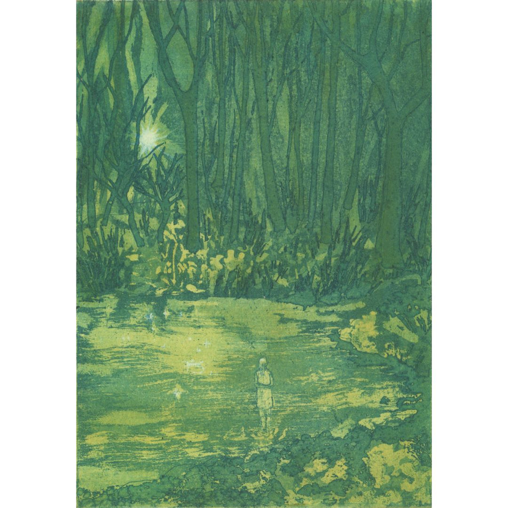 'The Sun Burst Through The Trees' Etching, Unframed