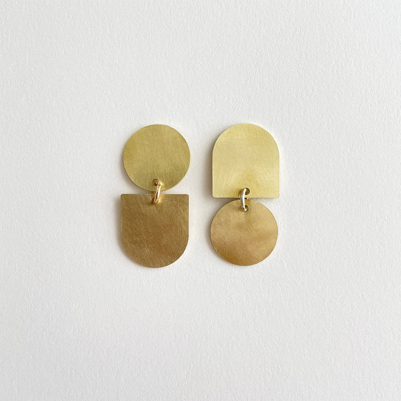 Twins Earrings Brass