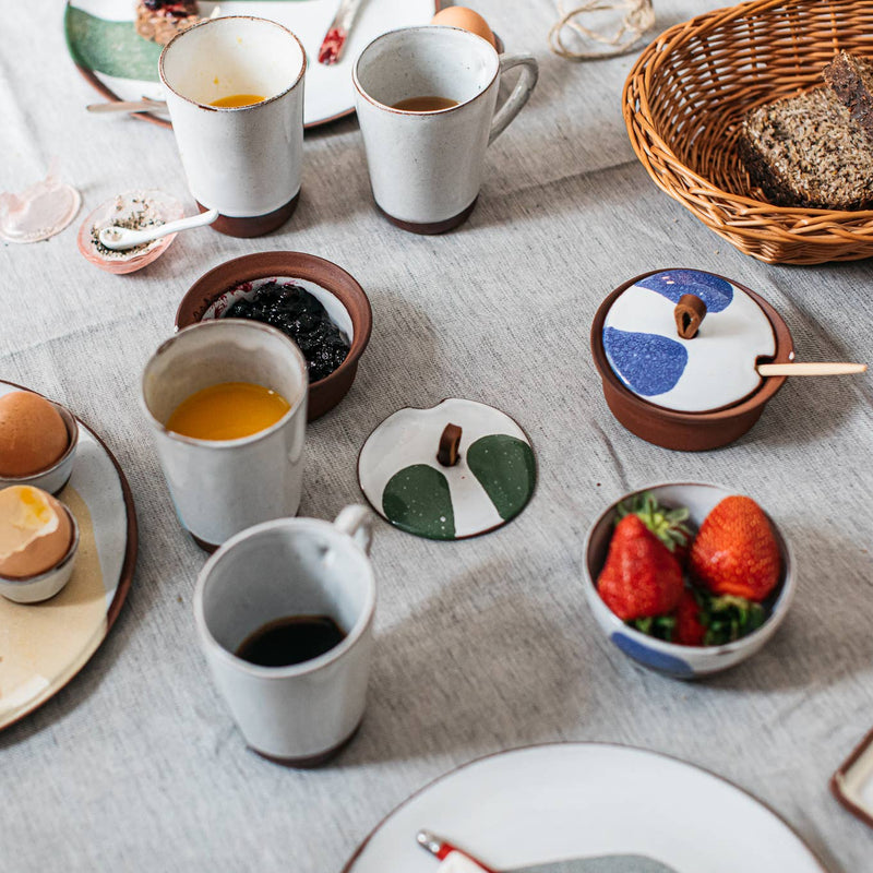 Handmade Contemporary Terracotta Cup | Green