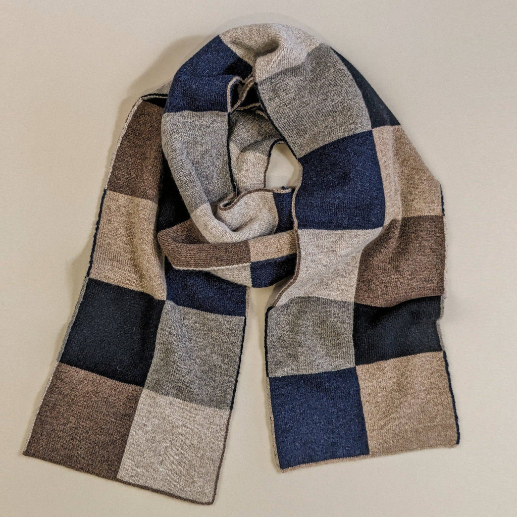 Chequerboard Scarf | Earth