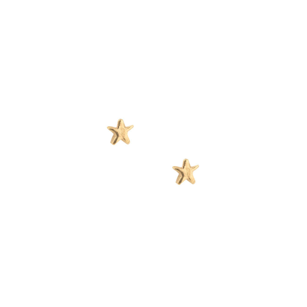 Mini Star Studs, Gold
