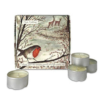 Box of Scented Tealights: Plum Pudding - Robin Design
