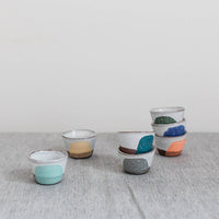 Handmade Contemporary Terracotta Egg Cup | Cobalt