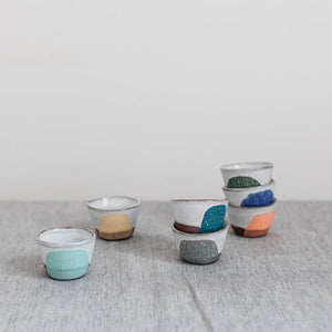 Handmade Contemporary Terracotta Egg Cup | Green