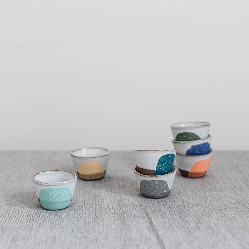 Handmade Contemporary Terracotta Egg Cup | Cobalt