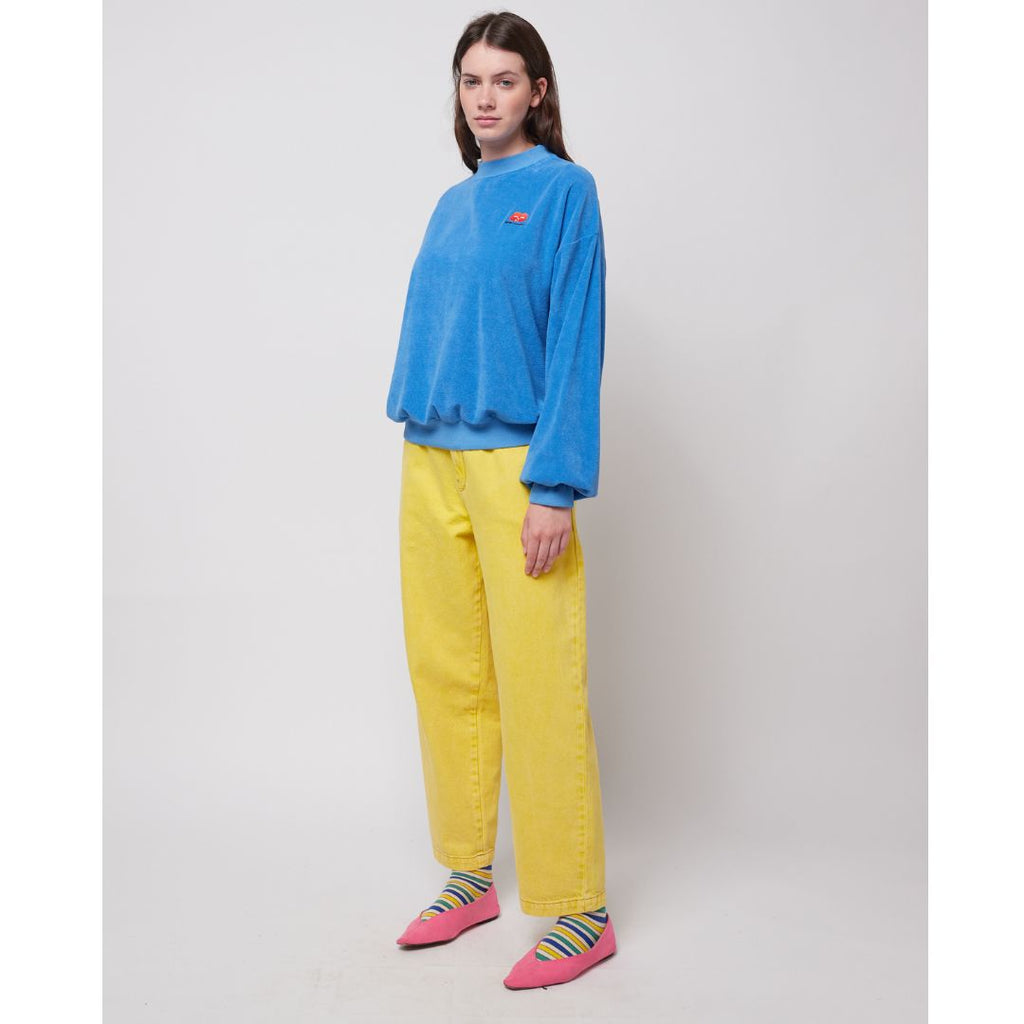 Jolly Face Relaxed Blue Sweatshirt