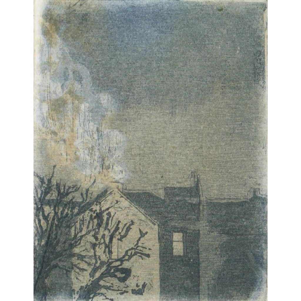 'Stop' Etching, Framed