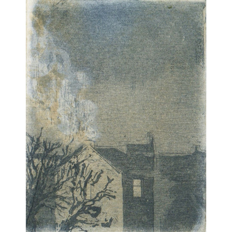 'Stop' Etching, Framed
