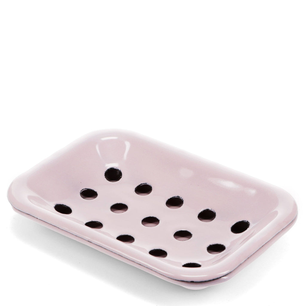 Two-Part Enamel Soap Dish | Pink