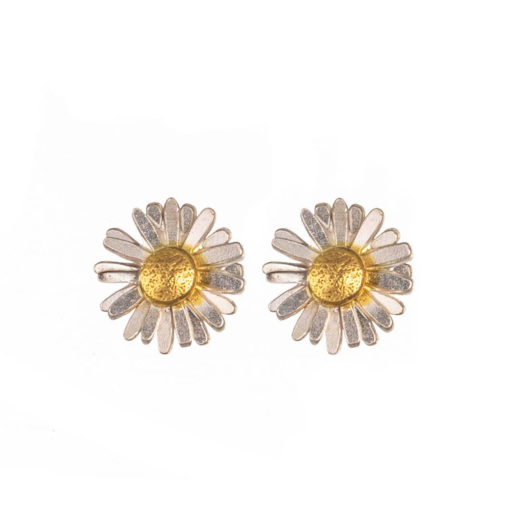 Tiny Daisy Flower Stud Earrings