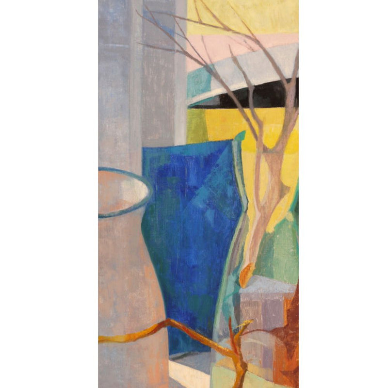 'Studio Windowsill III' Oil On gesso , Framed
