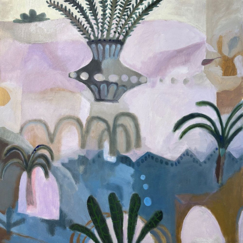'Mexico Morning' Oil Painting, Framed