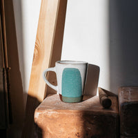 Handmade Contemporary Terracotta Cup | Ocean