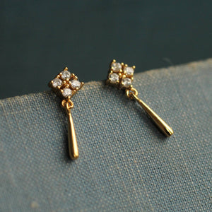 Edwardian Drop Stud Earrings