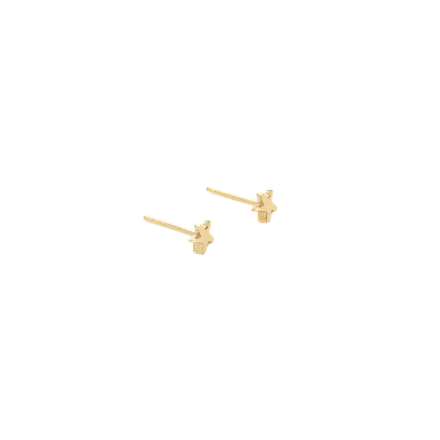 Mini Star Studs, Gold