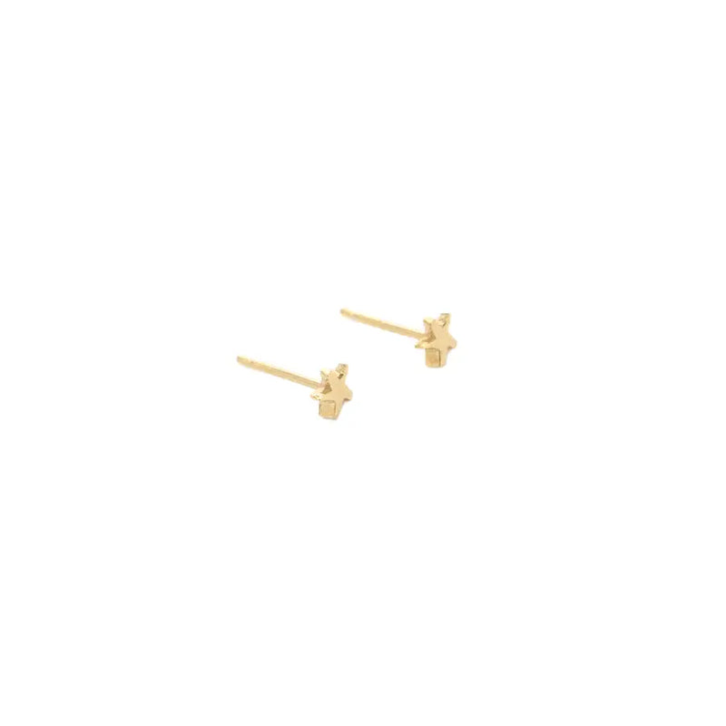 Mini Star Studs, Gold