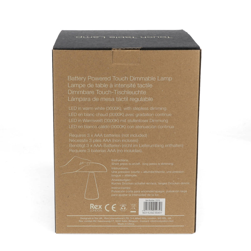 Touch dimmable mushroom table lamp | Mint green