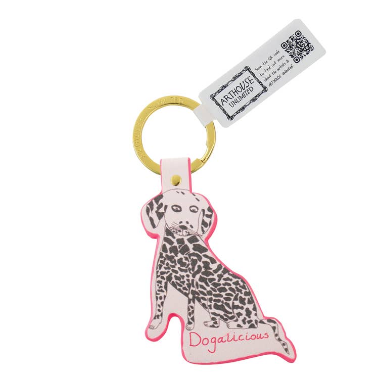 Arthouse Unlimited- Recyled PU Keyring | DOGALICIOUS