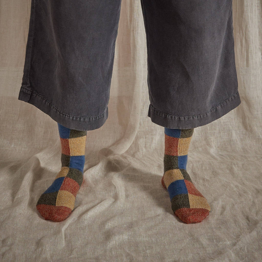 Fine Merino Wool Socks | Colour Patchwork