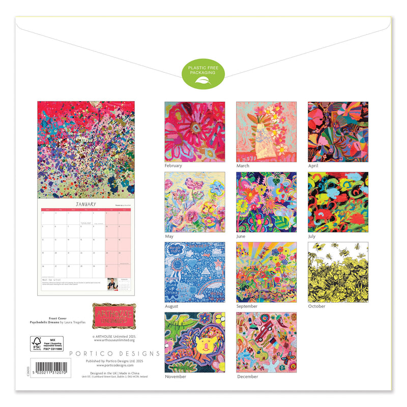 Arthouse Unlimited Square 2026  Calendar