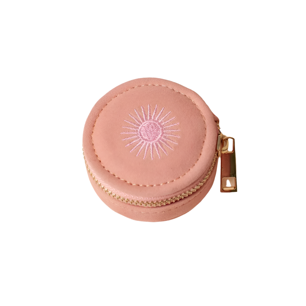 Mini Travel Jewellery Case in Rose