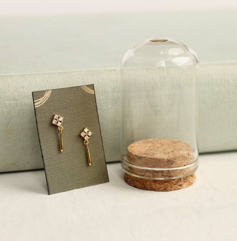 Edwardian Drop Stud Earrings