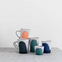 Handmade Contemporary Terracotta Cup | Green