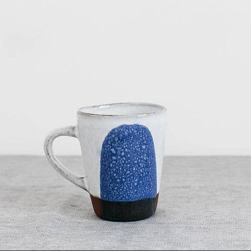 Handmade Contemporary Terracotta Cup | Cobalt