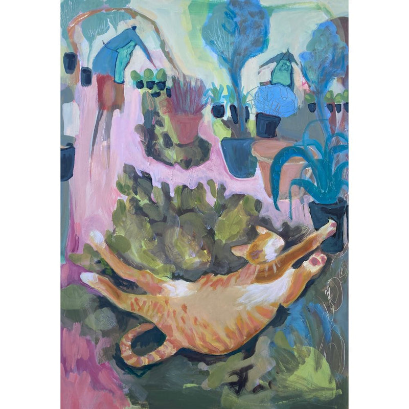 'Activity Is Optional' Acrylic Painting, Framed