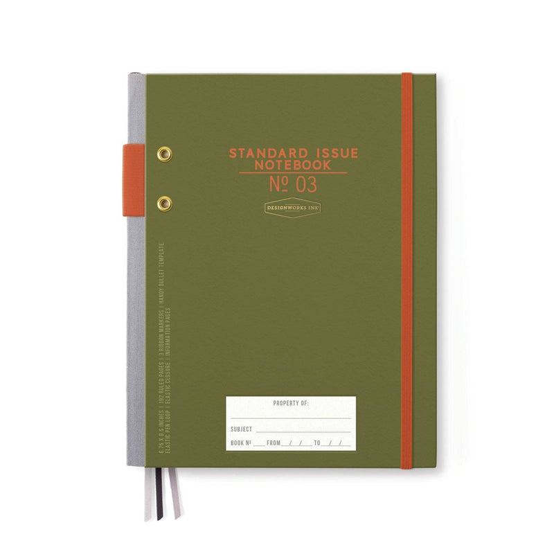 Notebook - Army Green & Chili