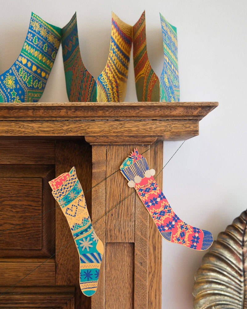 Stockings Concertina Garland