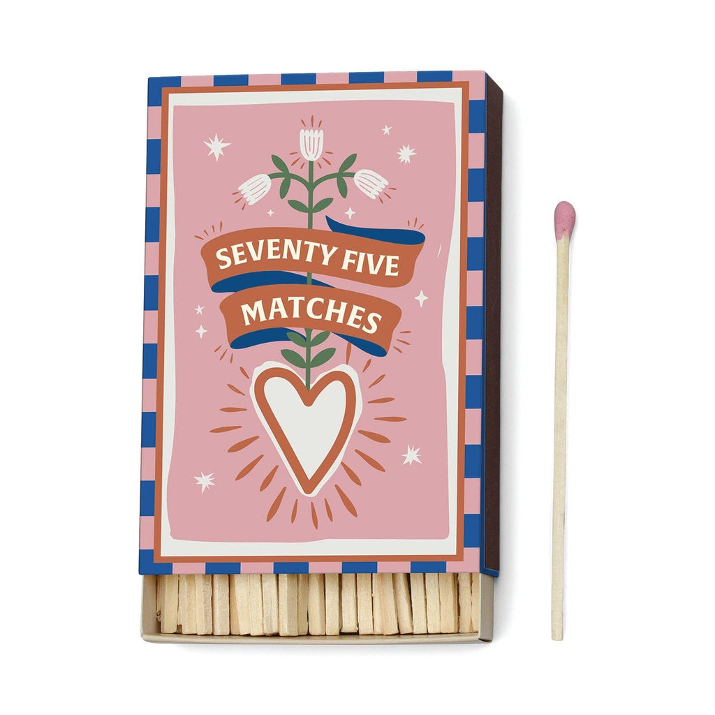 Boxed Matches "Hearts" With 75 matches