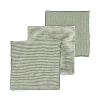 Reusable & Eco-Friendly Cotton Dishcloths: Textured Green