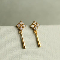 Edwardian Drop Stud Earrings