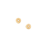 Star Set Diamond Studs, Gold Vermeil