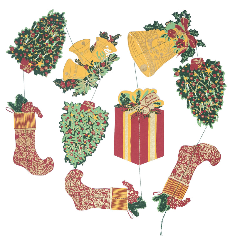 Traditional Christmas Vertical Wall Hanging