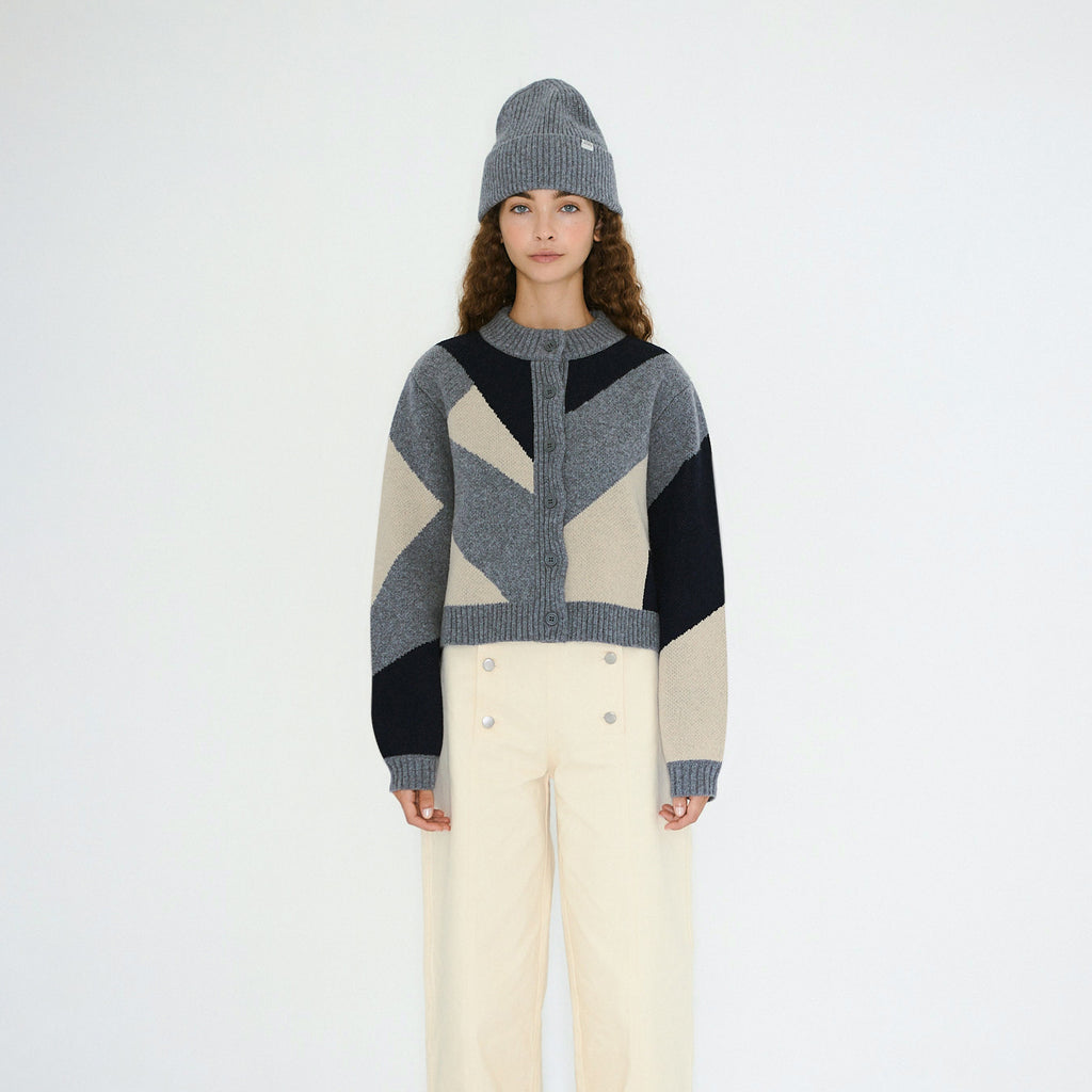Belen Geometric Cardigan