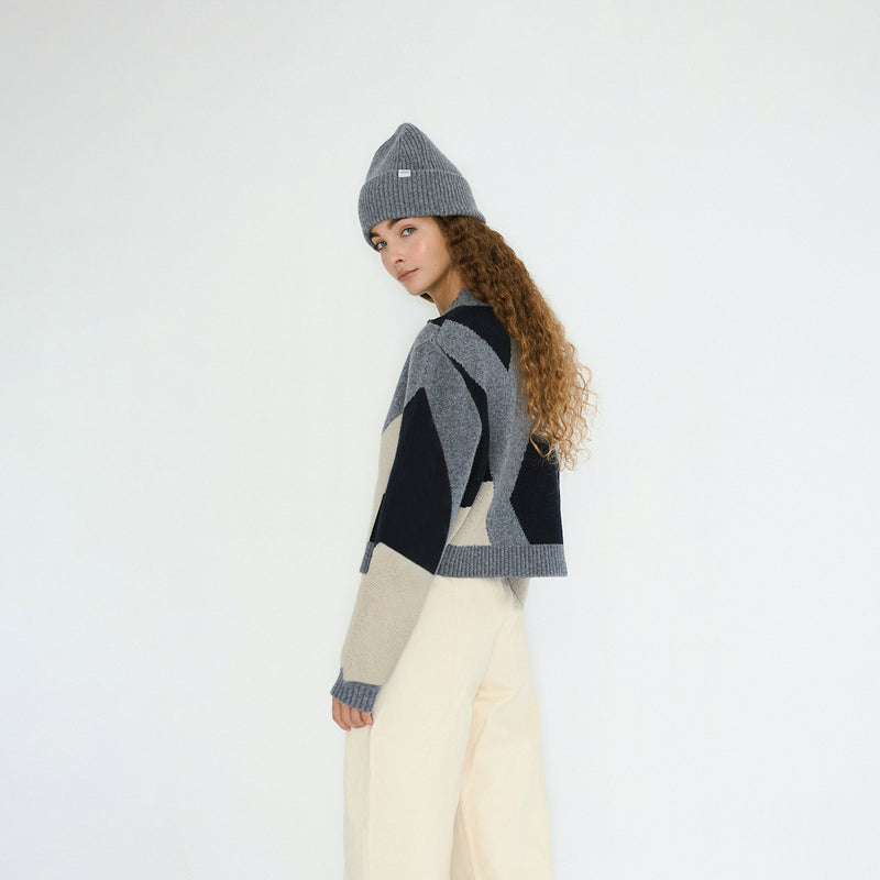 Belen Geometric Cardigan