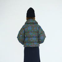 Dark Roses Print Short Jacket
