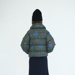 Dark Roses Print Short Jacket
