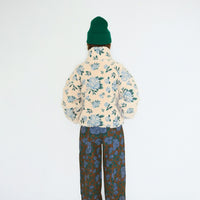 Vanilla Roses Print Sherpa Jacket