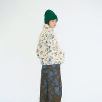 Vanilla Roses Print Sherpa Jacket