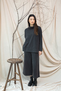 Taya Trousers - Charcoal Stonewash