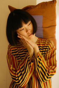 Alder Dress Painters Stripe