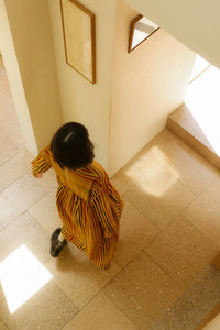 Alder Dress Painters Stripe