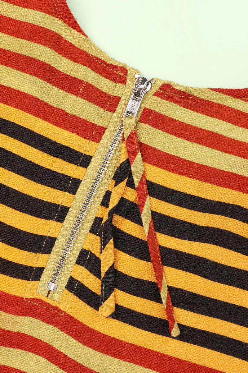 Alder Dress Painters Stripe