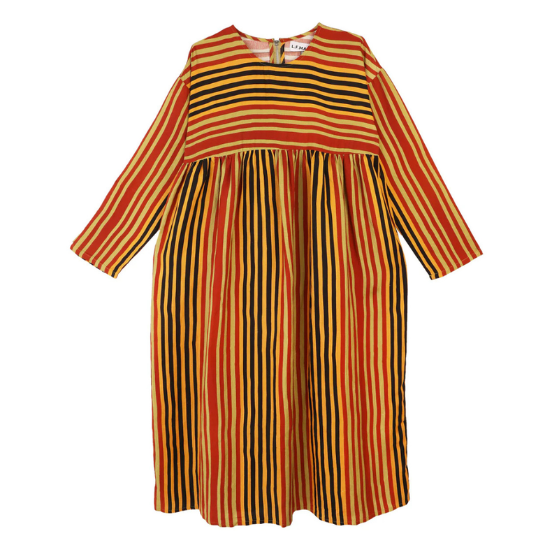 Alder Dress Painters Stripe